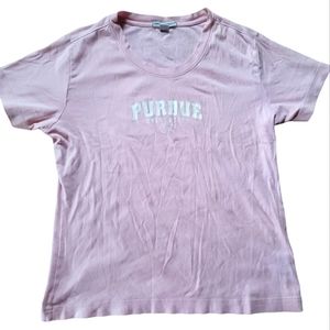 🌸LARGE PURDUE PORT AUTHORITY WOMANS LIGHT PINK TSHIRT 🌸